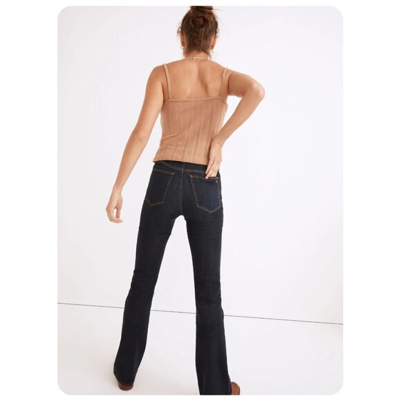 Madewell 11” High Rise Skinny Flare Jeans in Larkspur Wash Denim Edition sz 29 - Picture 2 of 8
